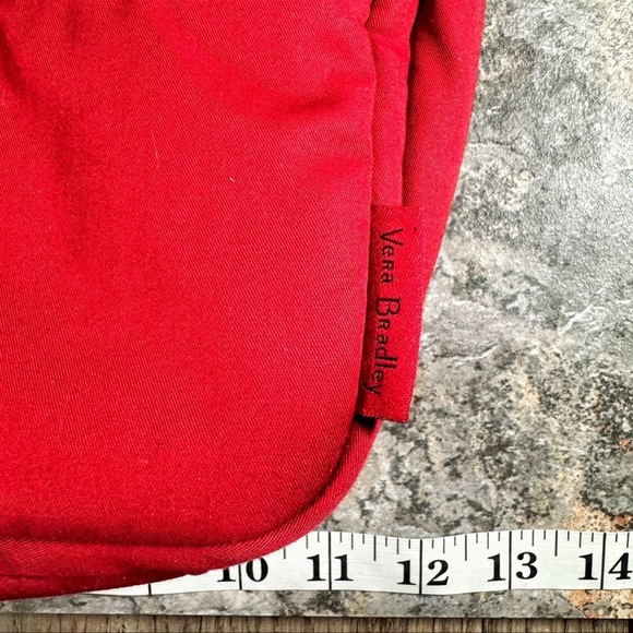 VERA BRADLEY Cardinal Red Recycled Cotton Utility Crossbody - Picture 13 of 15